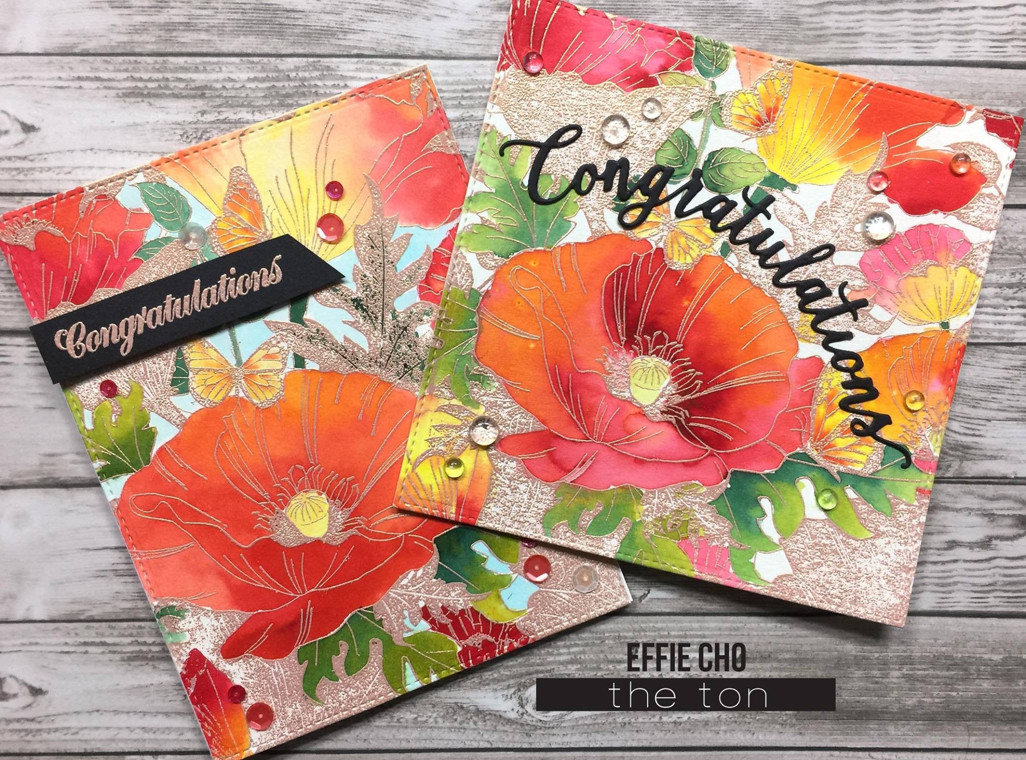 Poppy Garden Cling Background