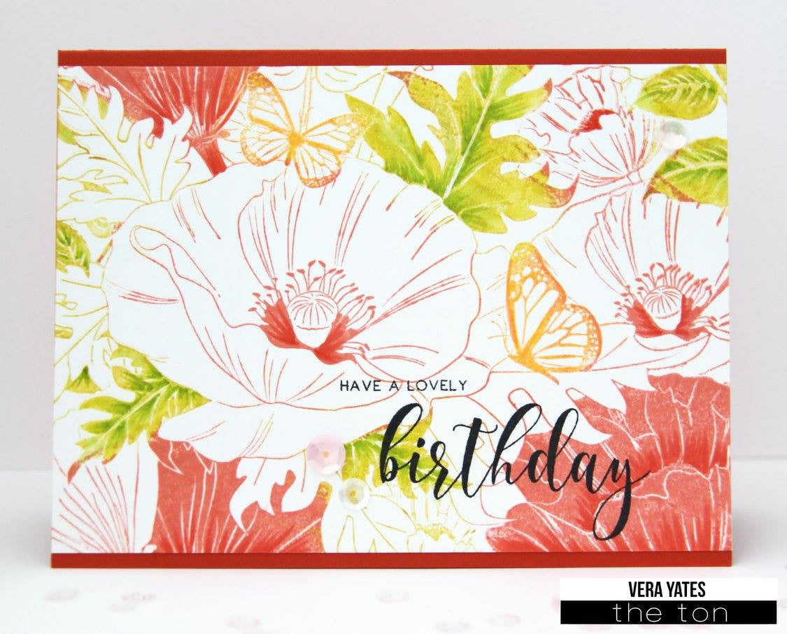 Poppy Garden Cling Background