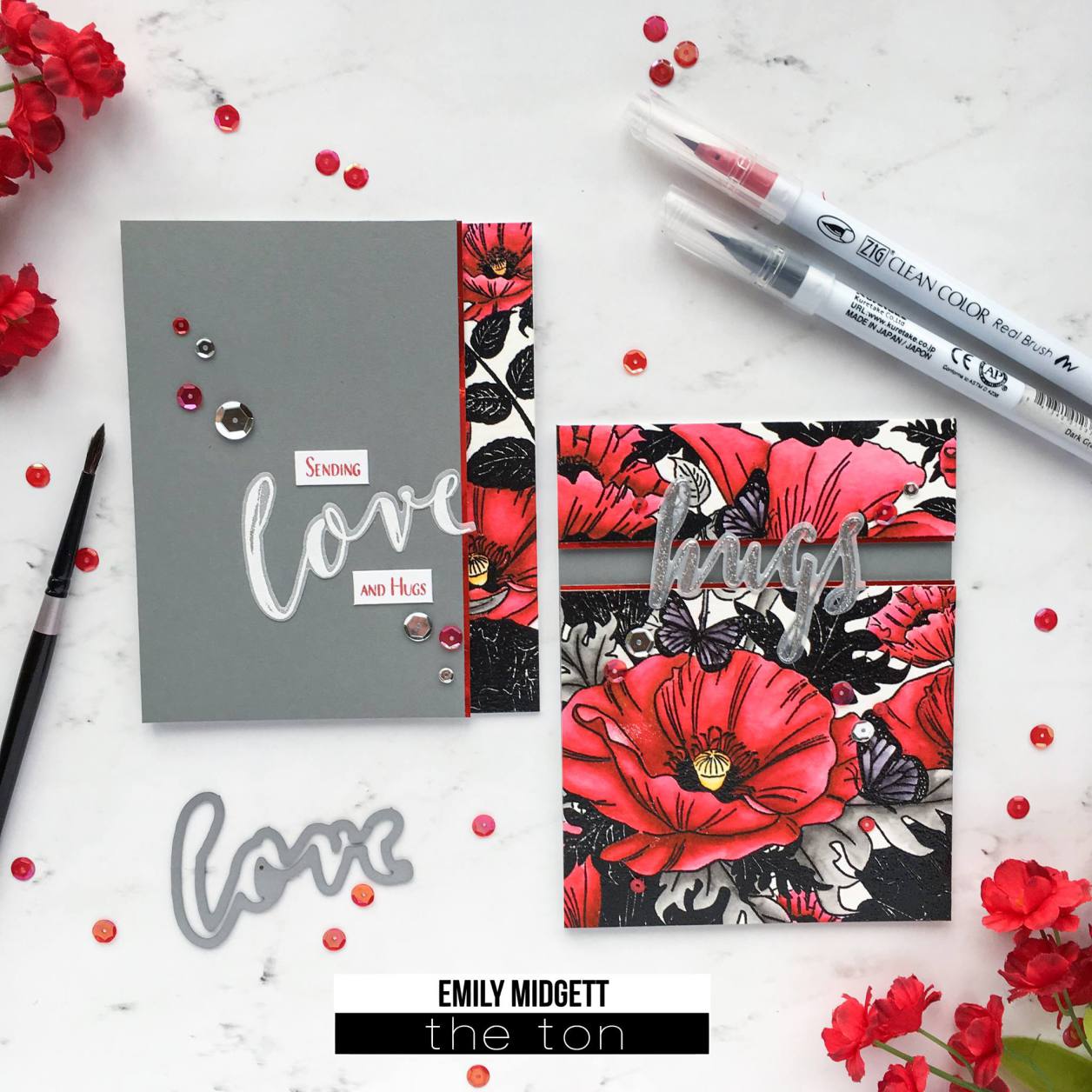 Poppy Garden Cling Background