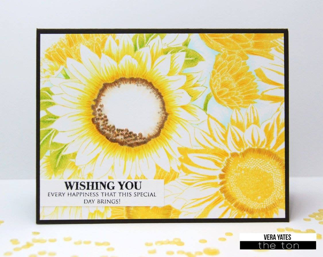 Sunflower Garden Cling Background