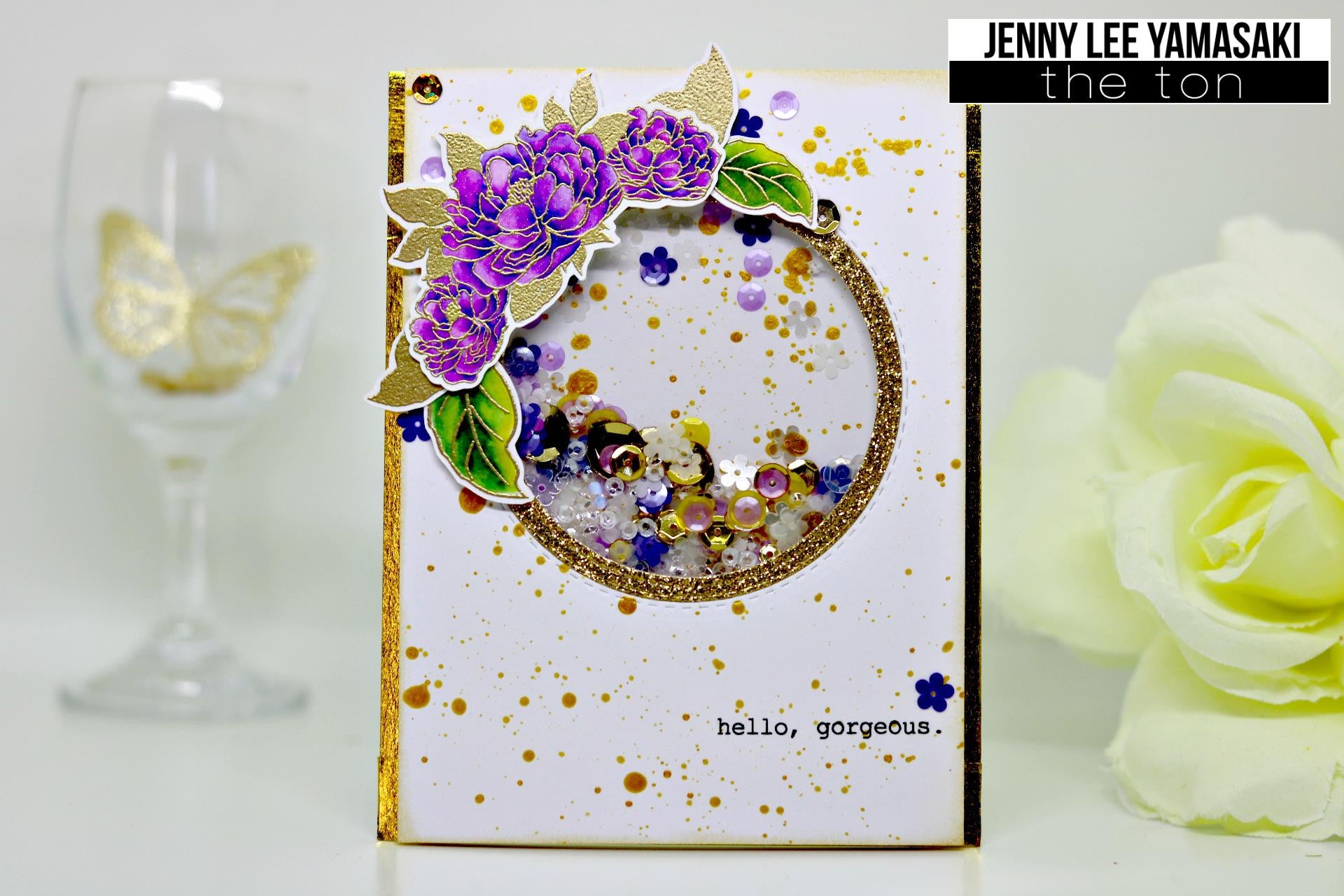 Adhesive Glitter Paper - Glossy Fine Gold (2 sizes available)