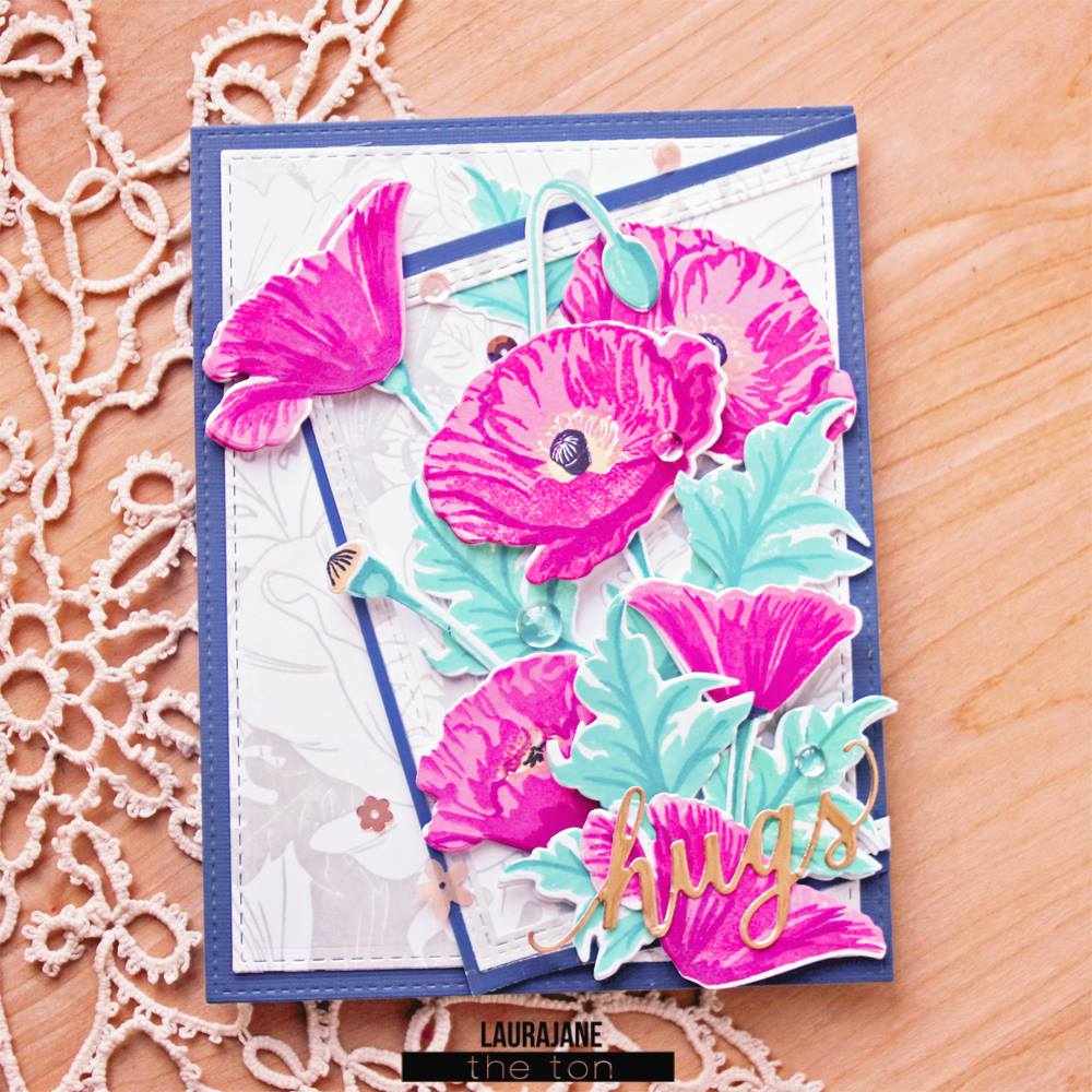 Poppy Garden Cling Background