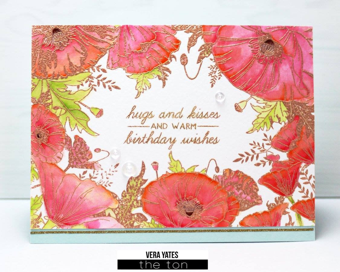 Poppy Border Cling Background