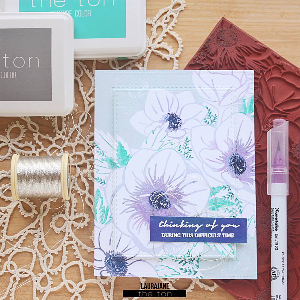 Anemone Garden Cling Background