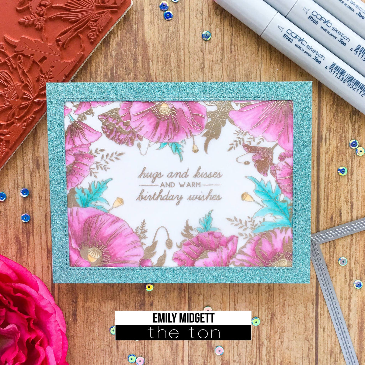 Poppy Border Cling Background