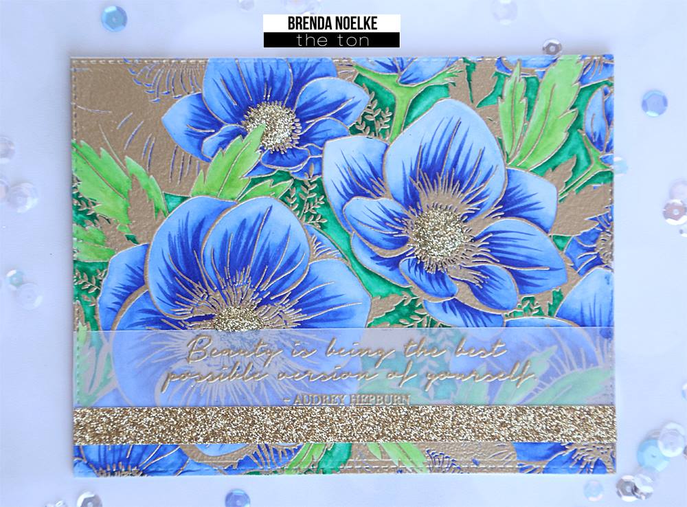 Adhesive Glitter Paper - Glossy Fine Gold (2 sizes available)