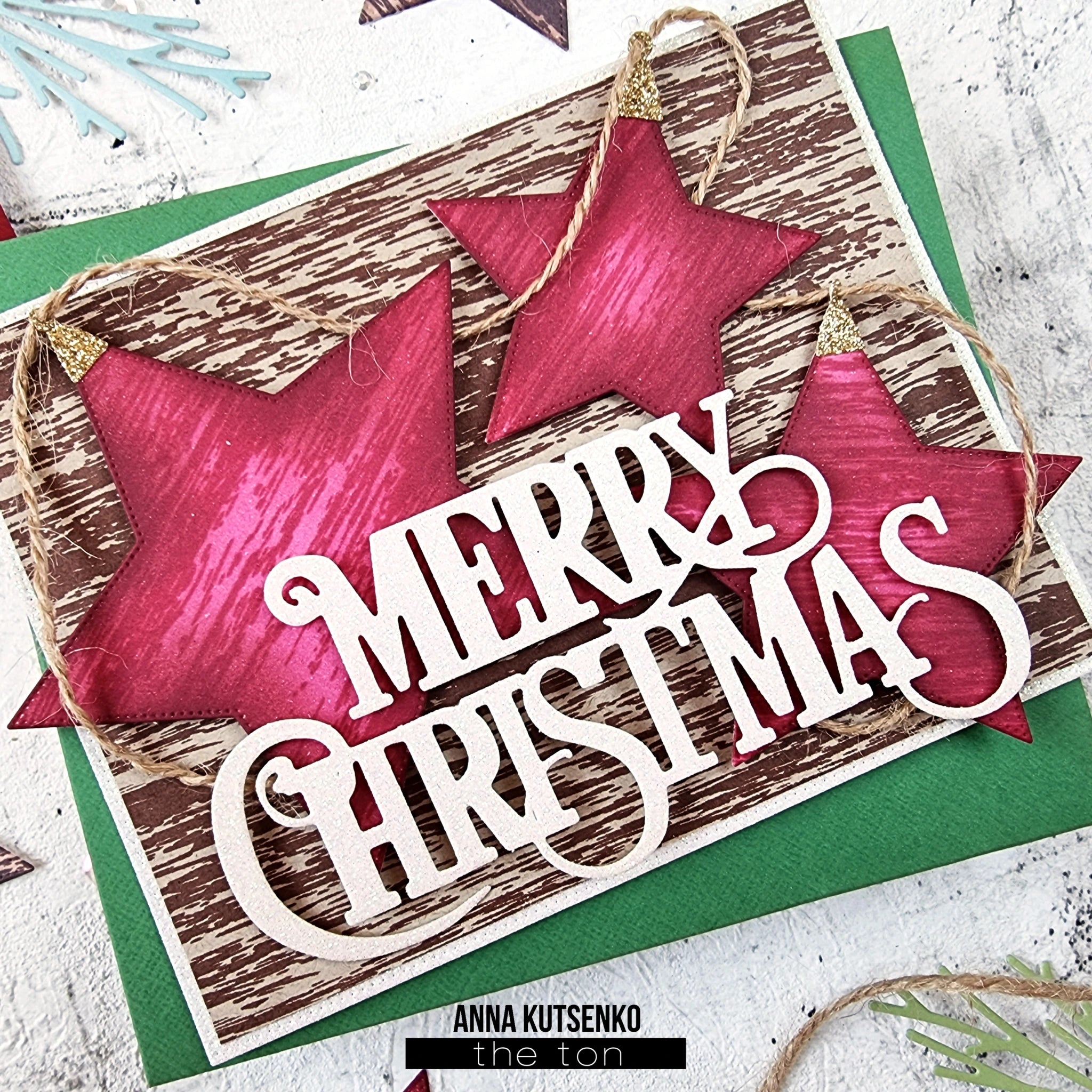 Merry Christmas Sentiment Die