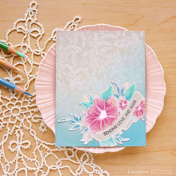 Folk Art Florals Cling Background