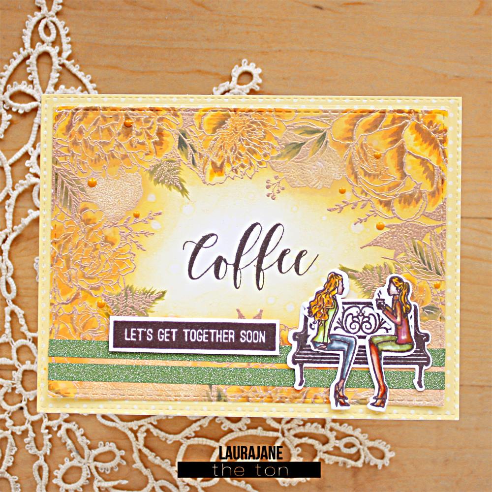 Floral Border Cling Background