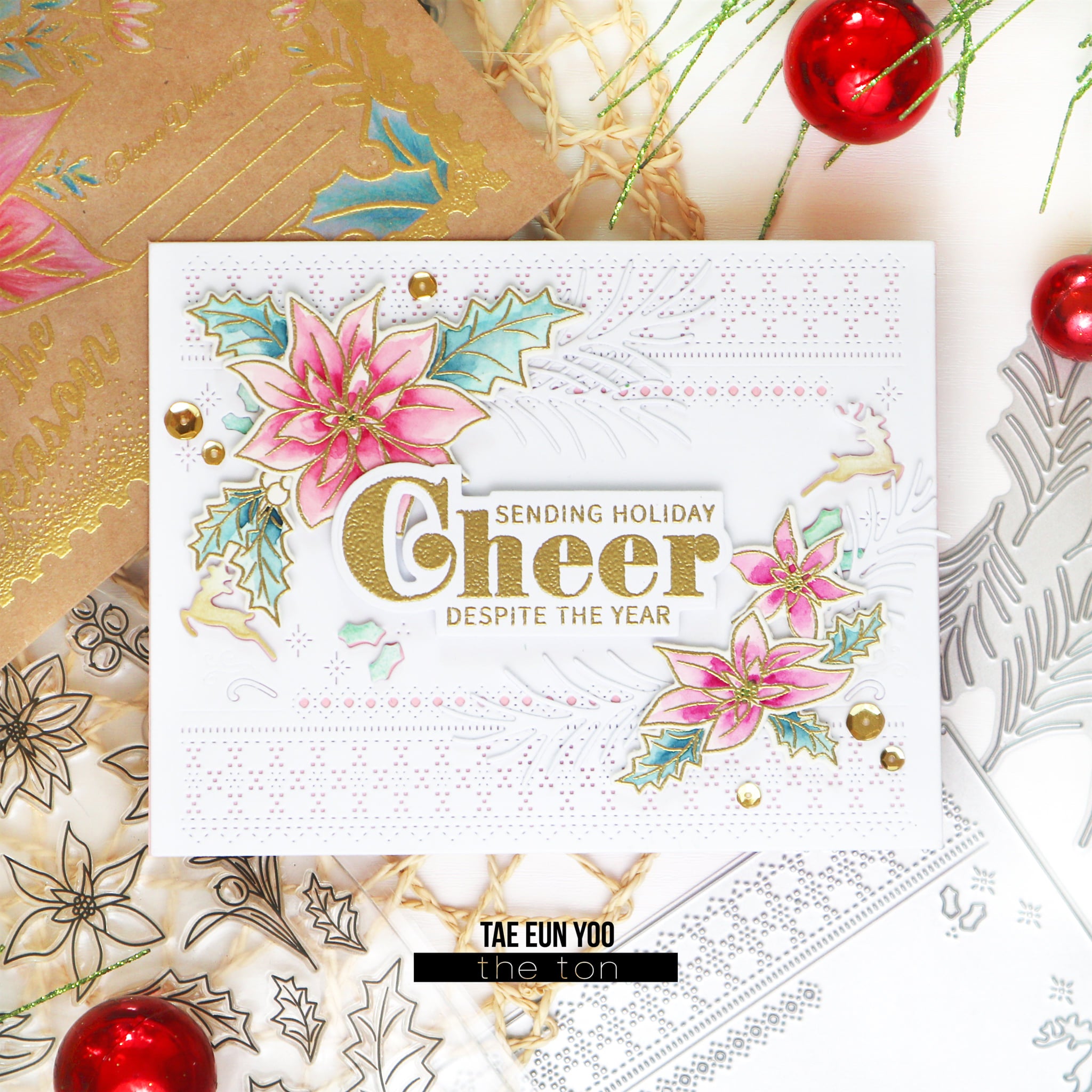 Holiday Floral Coloring Bits