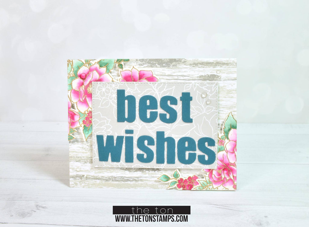Bold General Greeting Word Plate Dies