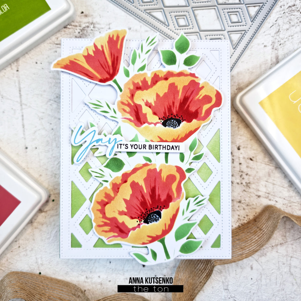 Precious Poppies Layering Stencils