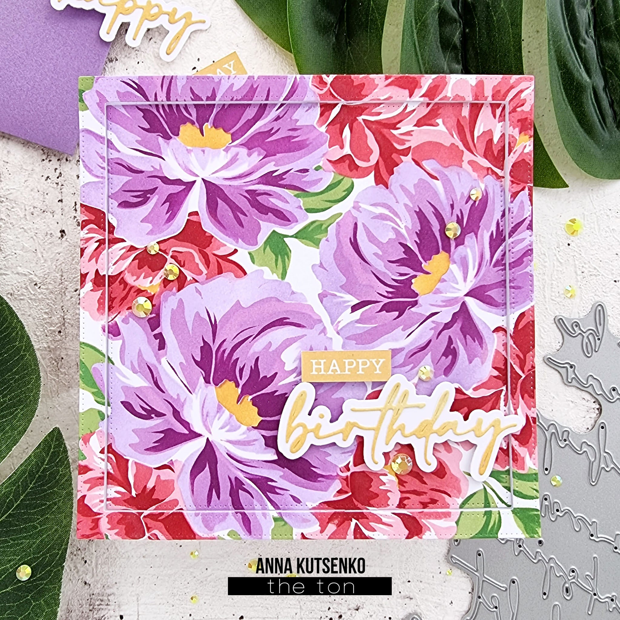 Gentle Peonies Layering Stencils