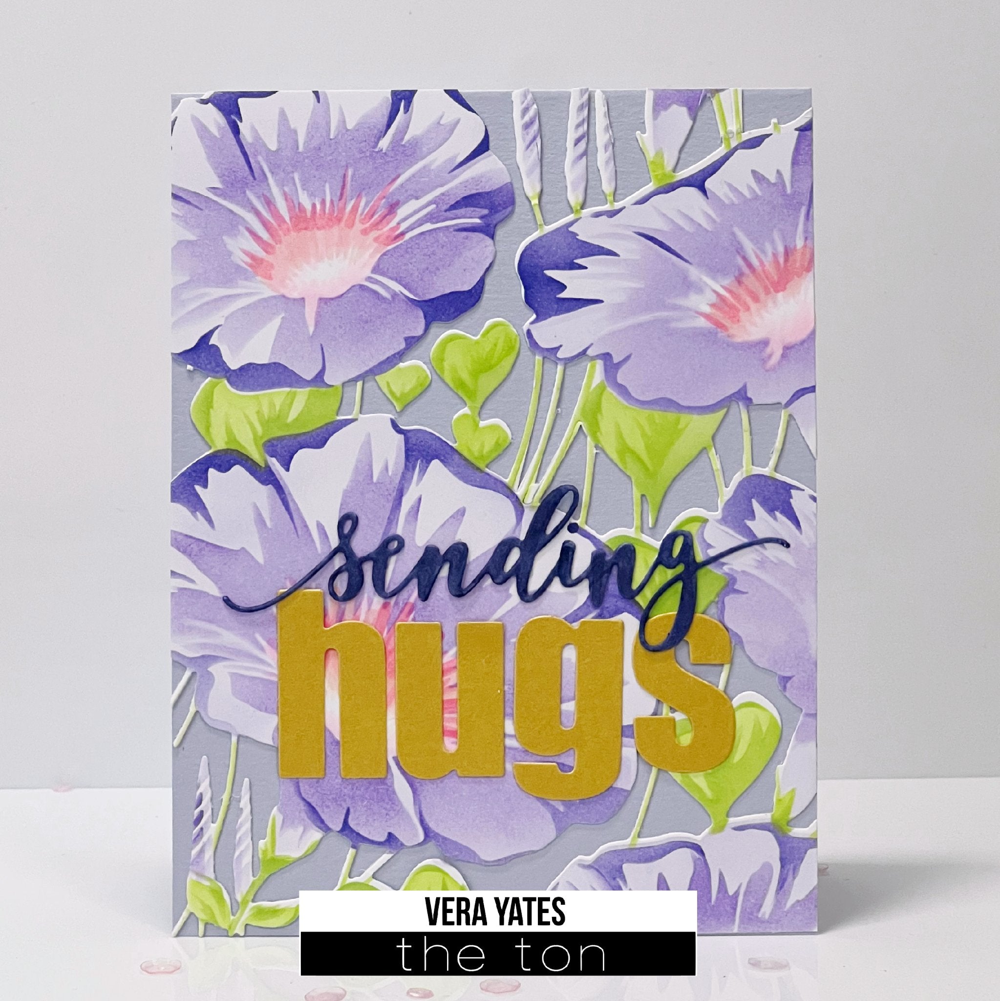 Poised Morning Glories Layering Stencils