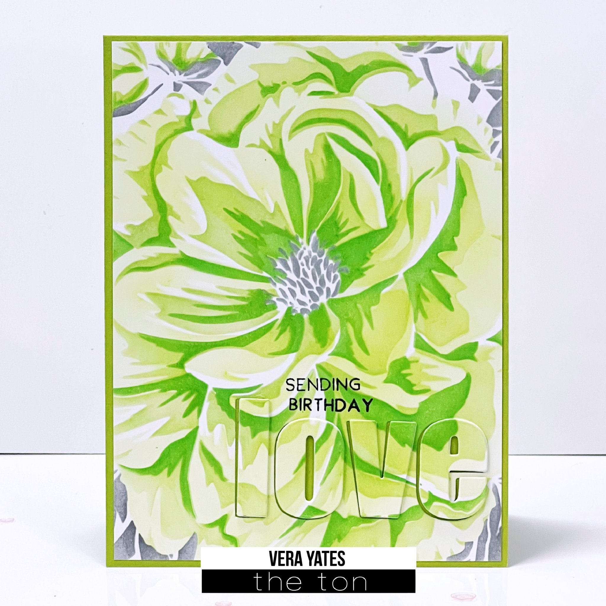 Pretty Peony Close Up Layering Stencils