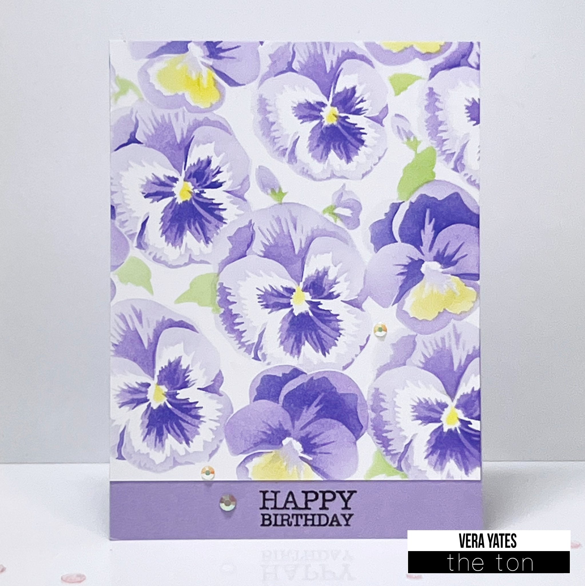 Pretty Pansies Background Layering Stencils
