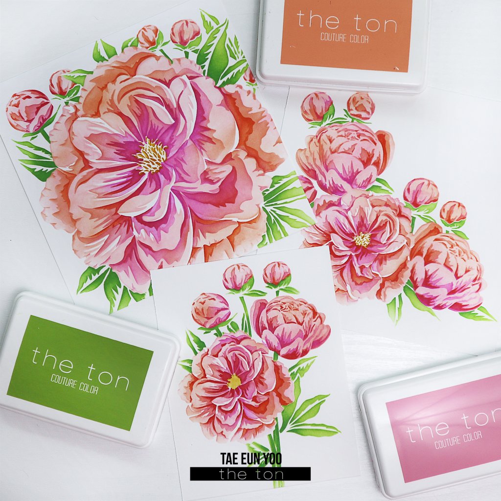 Pretty Peony Close Up Layering Stencils