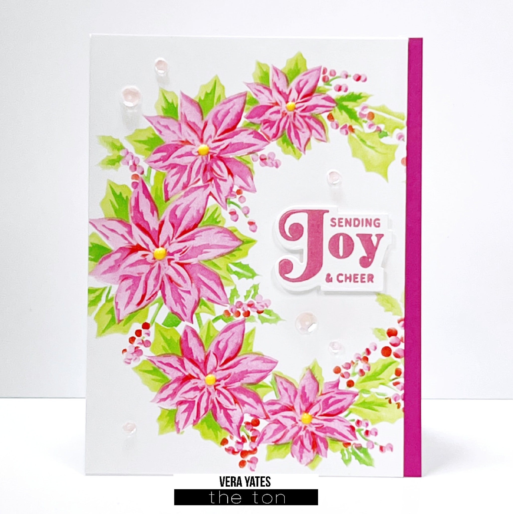 Poinsettia Wreath Layering Stencils