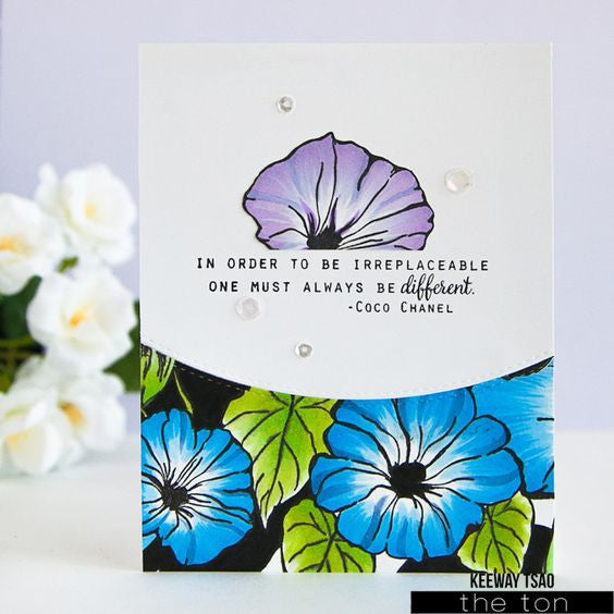 Morning Glory Garden Cling Background