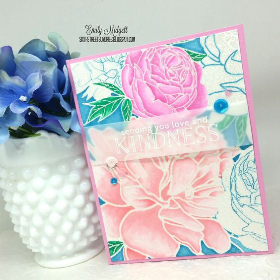 Peony Garden Cling Background