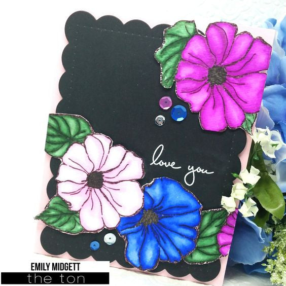 Morning Glory Garden Cling Background