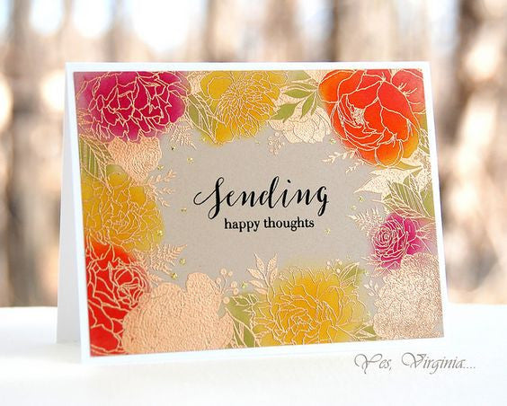 Floral Border Cling Background