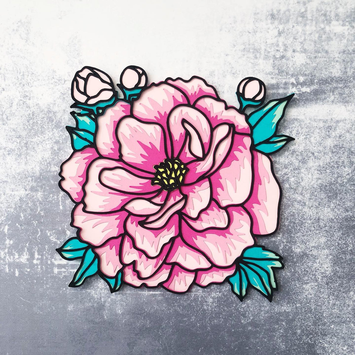 Fresh Layered Peony Bundle SVG Cut File