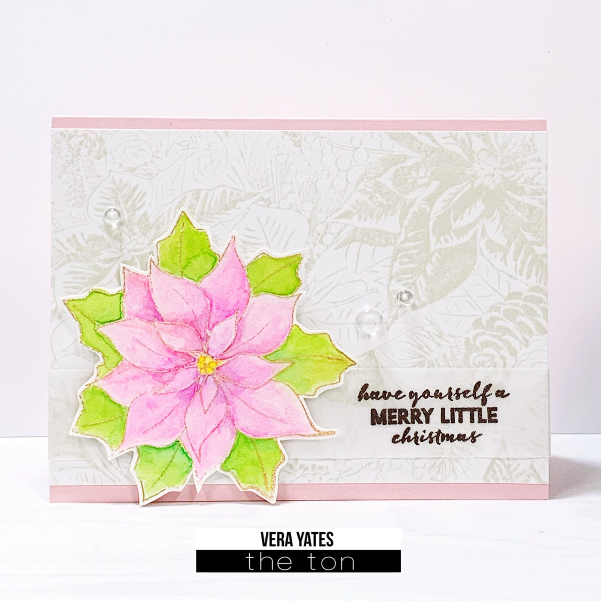 Poinsettia Garden Cling Background
