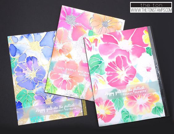 Morning Glory Garden Cling Background