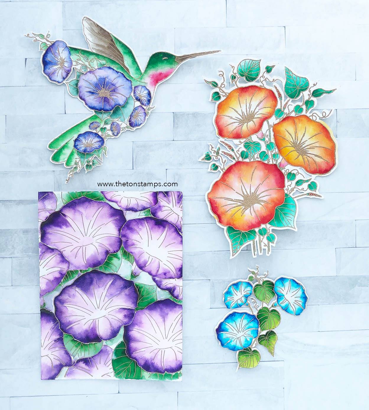 Morning Glory Park Cluster Cling Background
