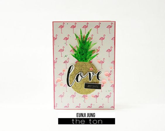 Flamingo Print Cling Background