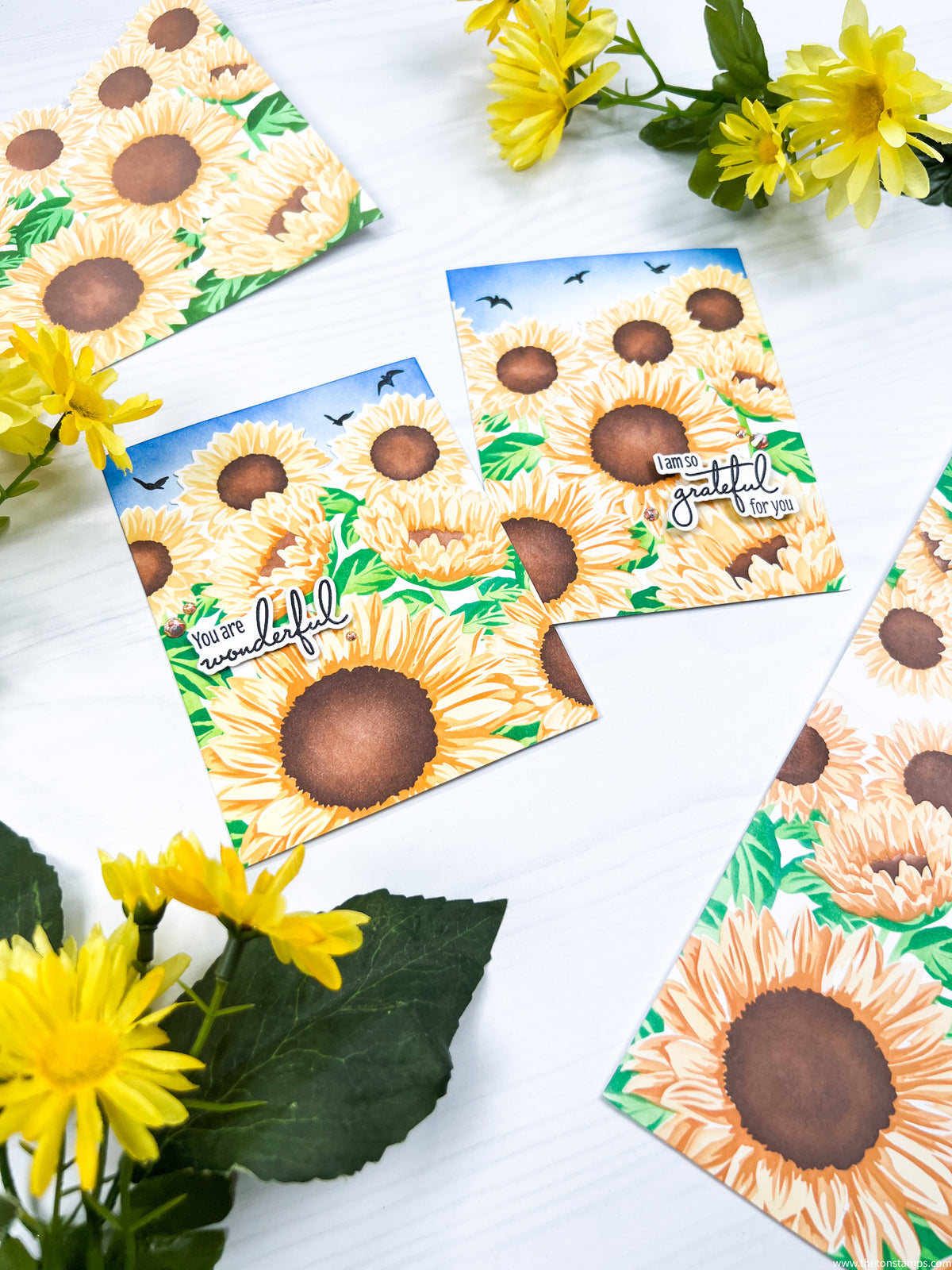 Sunflower Fields Layering Stencils