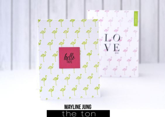 Flamingo Print Cling Background