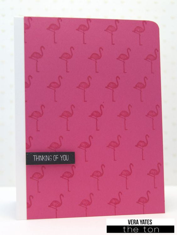 Flamingo Print Cling Background