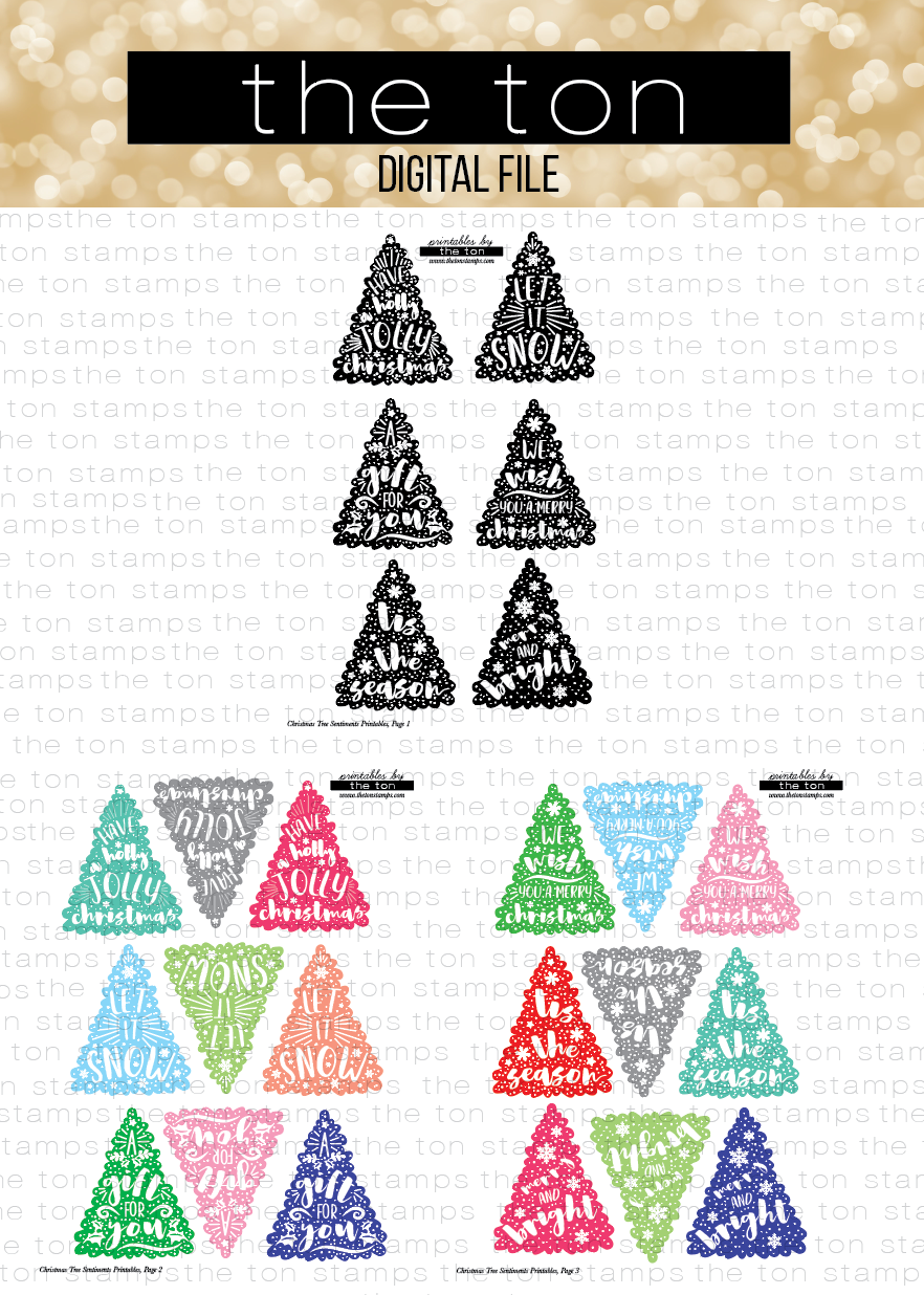 Christmas Tree Printables - Digital File