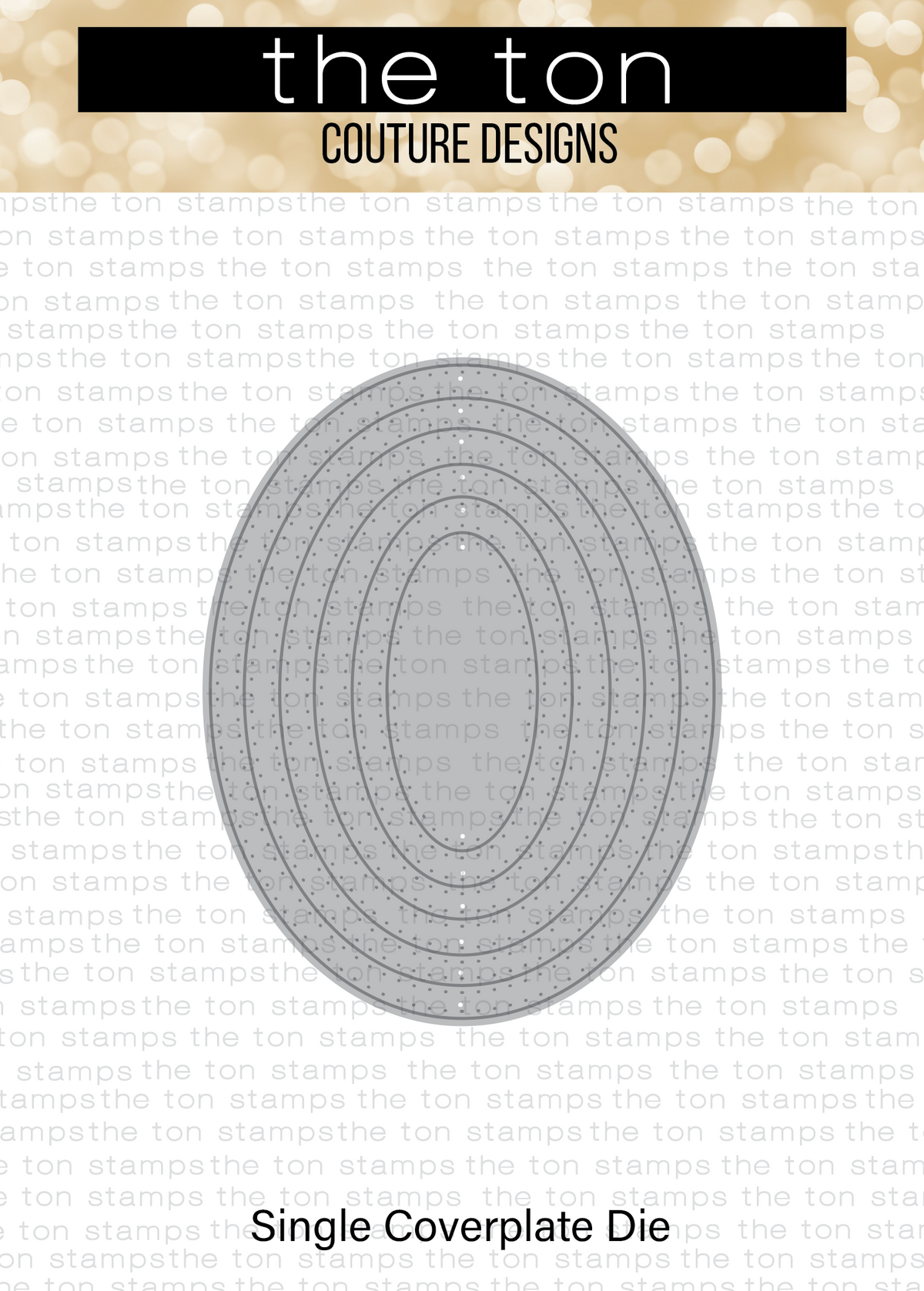 Double Pierced Oval Coverplate Die