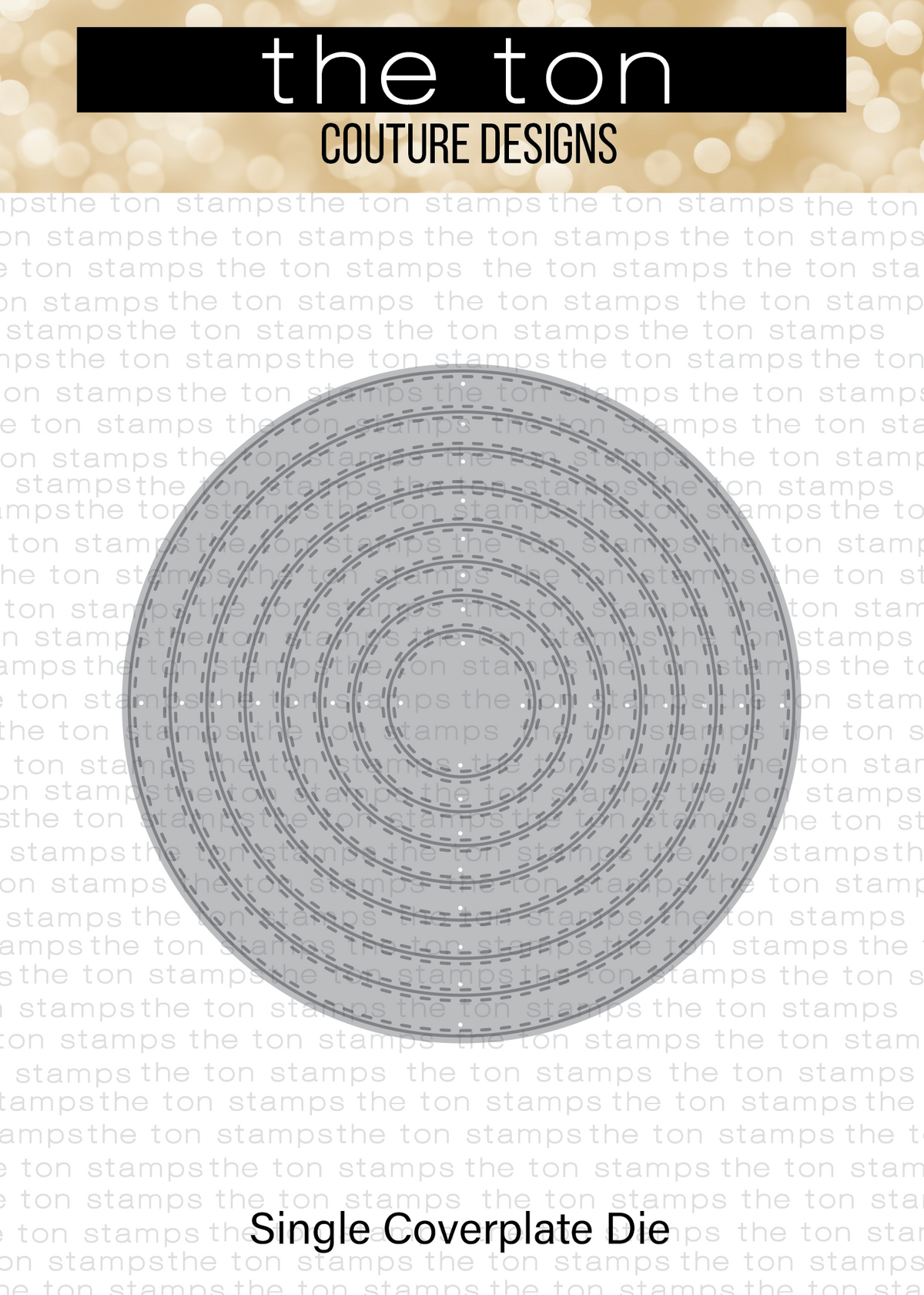 Double Stitched Circle Coverplate Die