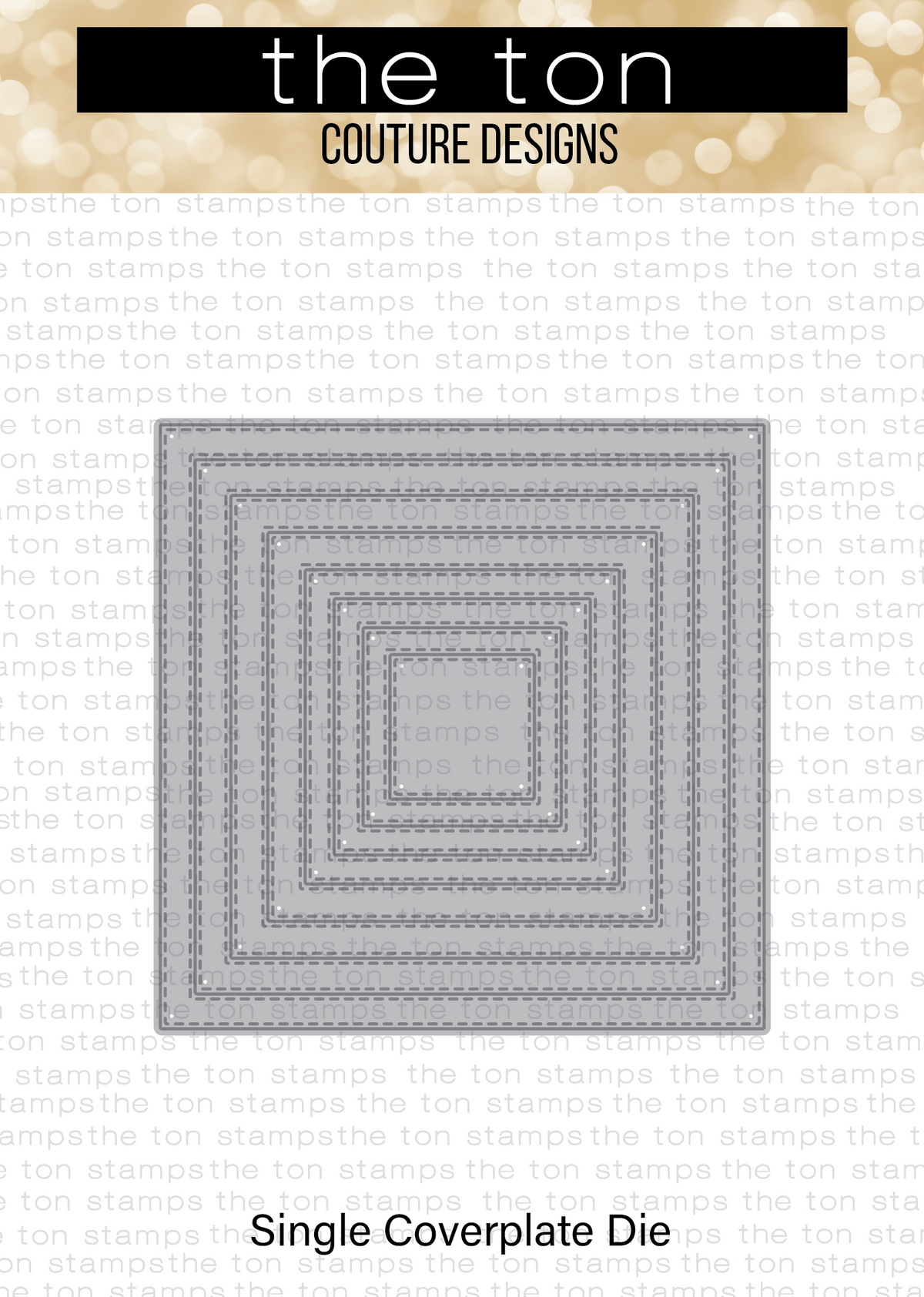 Double Stitched Square Coverplate Die