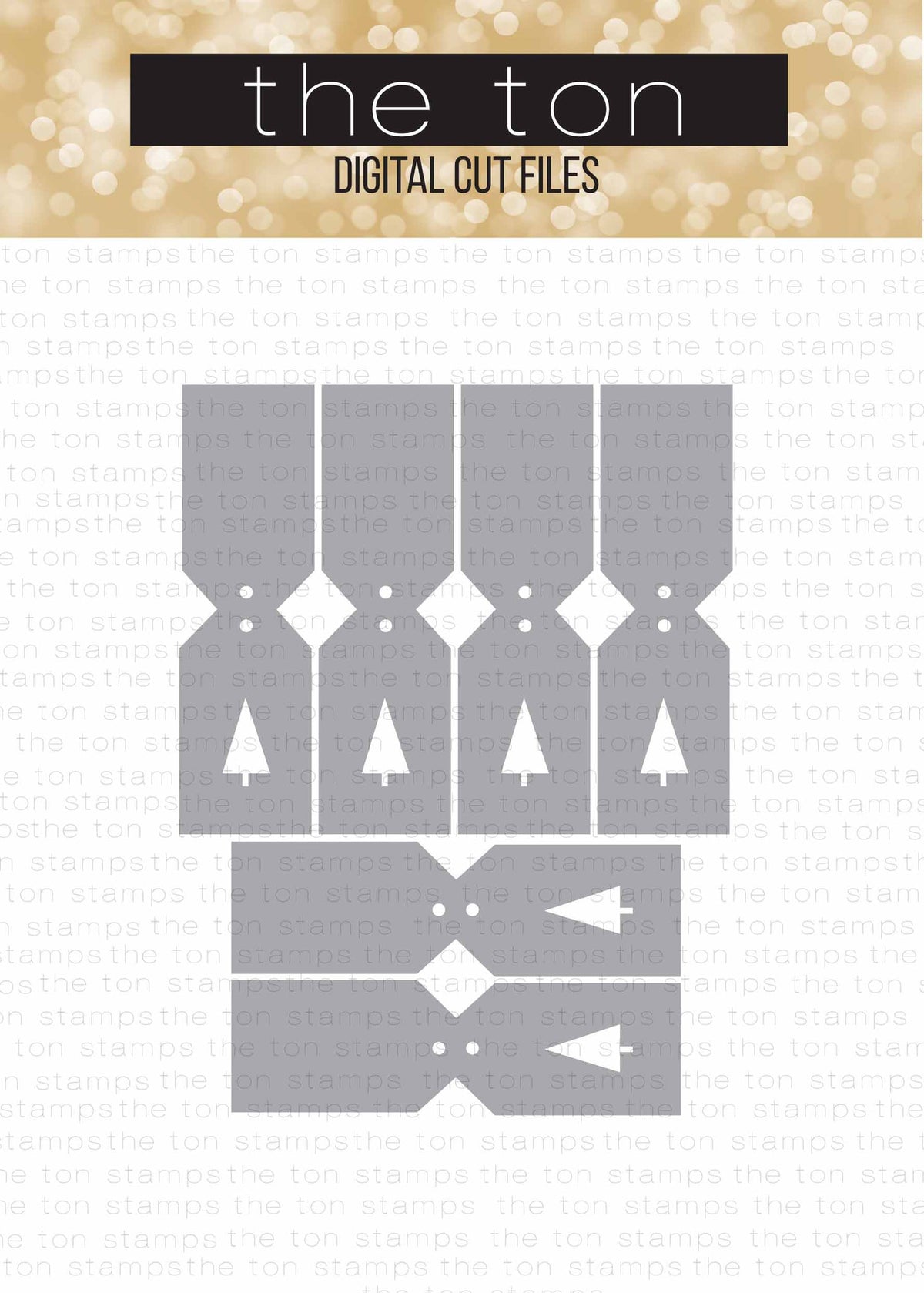 Fold Tags (Tree)  SVG Cut File