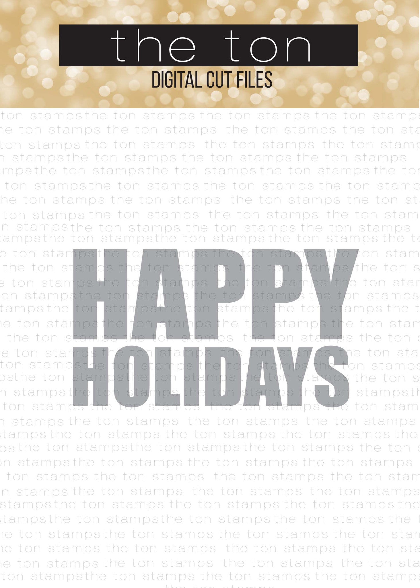 Happy Holidays SVG Cut File