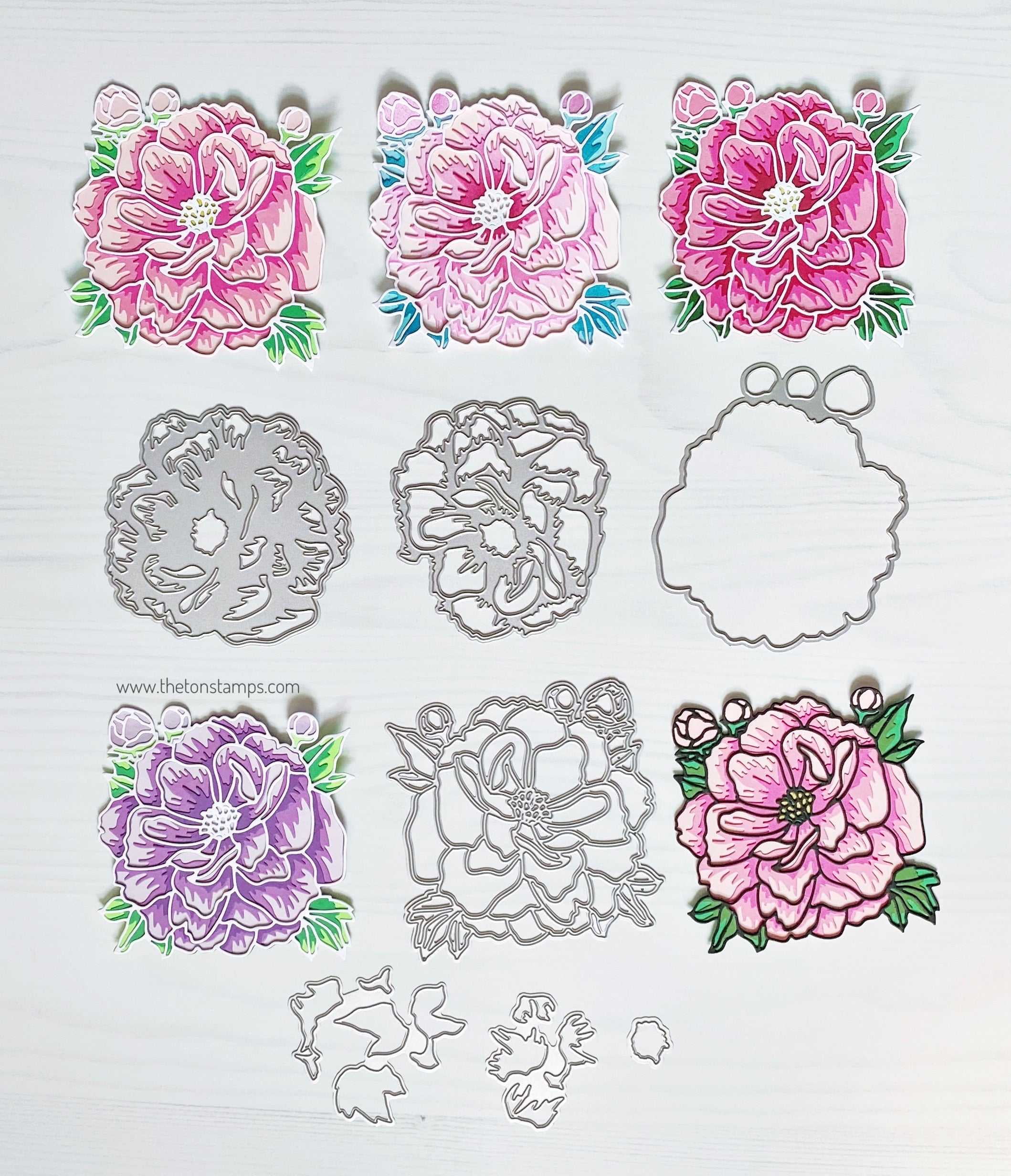 Lovely Peony Layering Dies