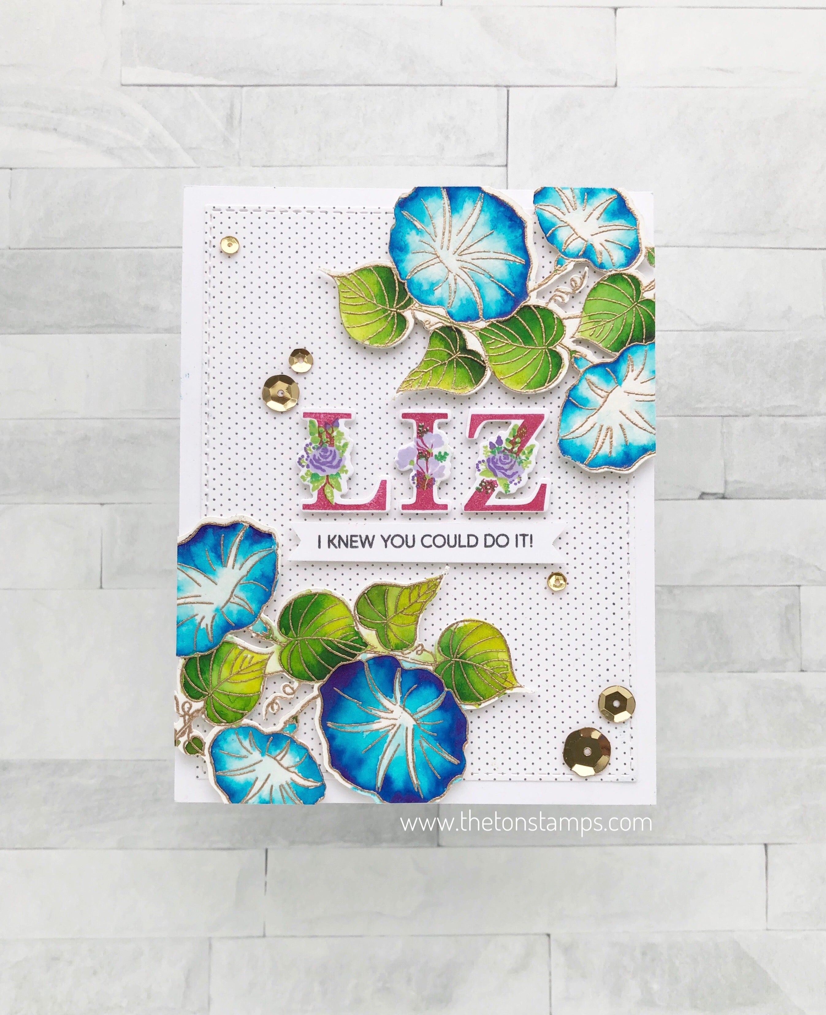 Layered Floral Alpha Stamps