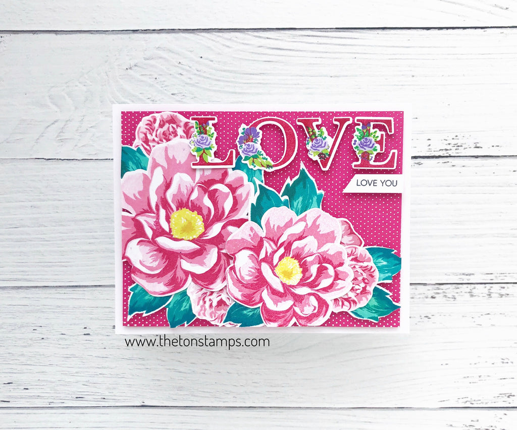 Layered Floral Alpha Stamps