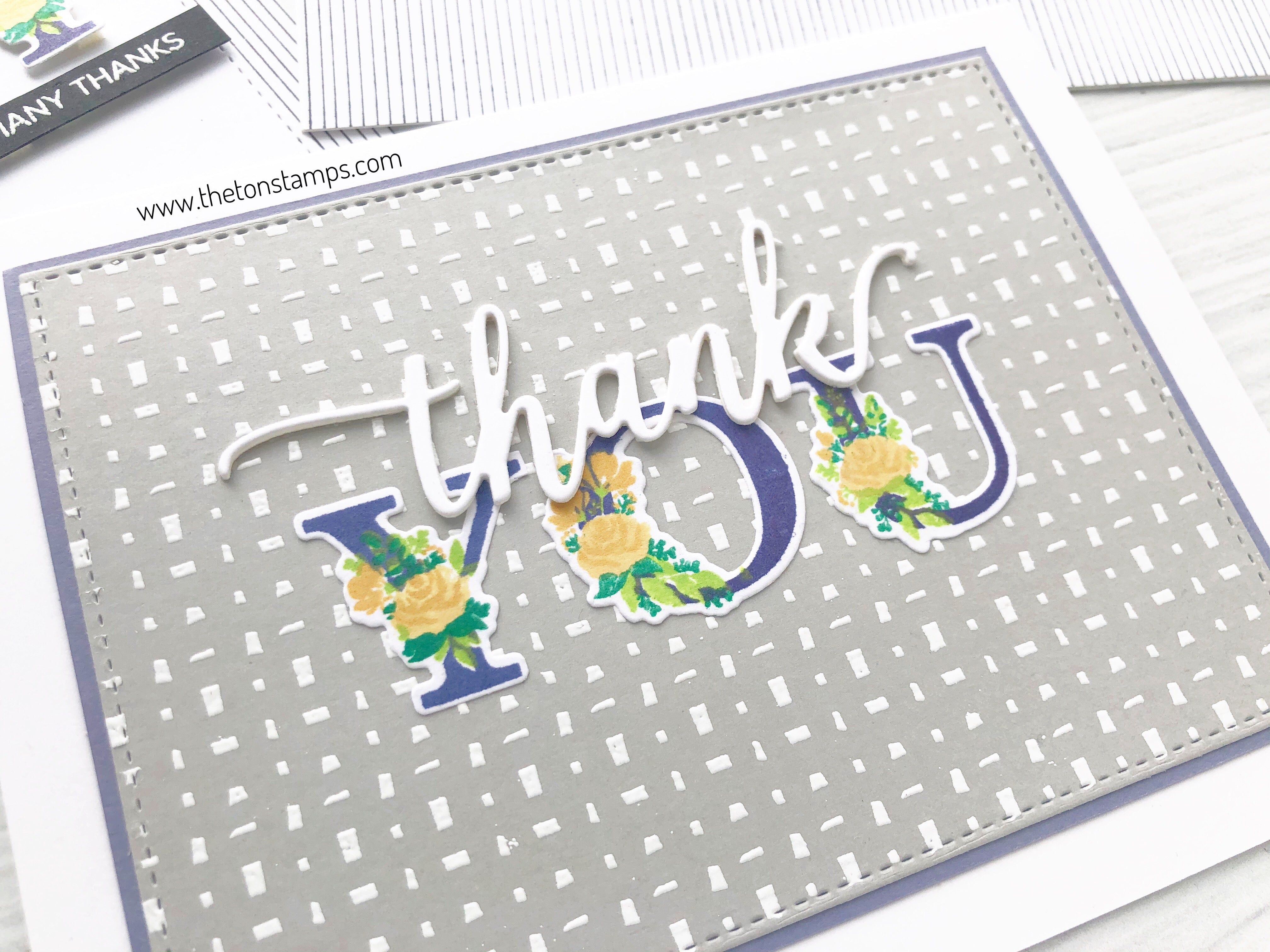 Layered Floral Alpha Stamps