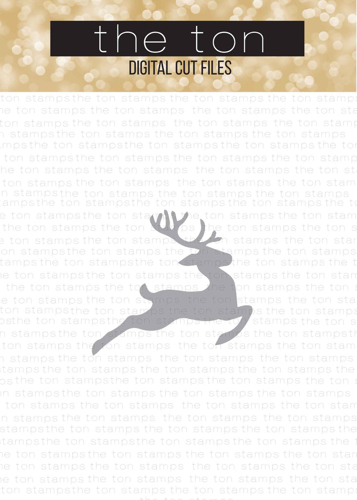 Jumping Reindeer SVG Cut File