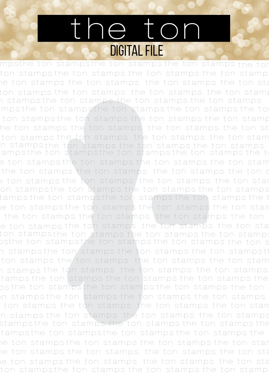 Mitten Cardbase SVG Cut File