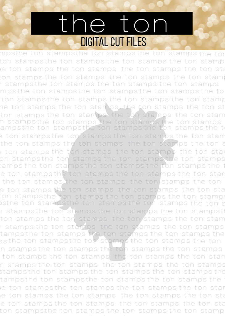 Floral Balloon SVG Coordinating Cut File