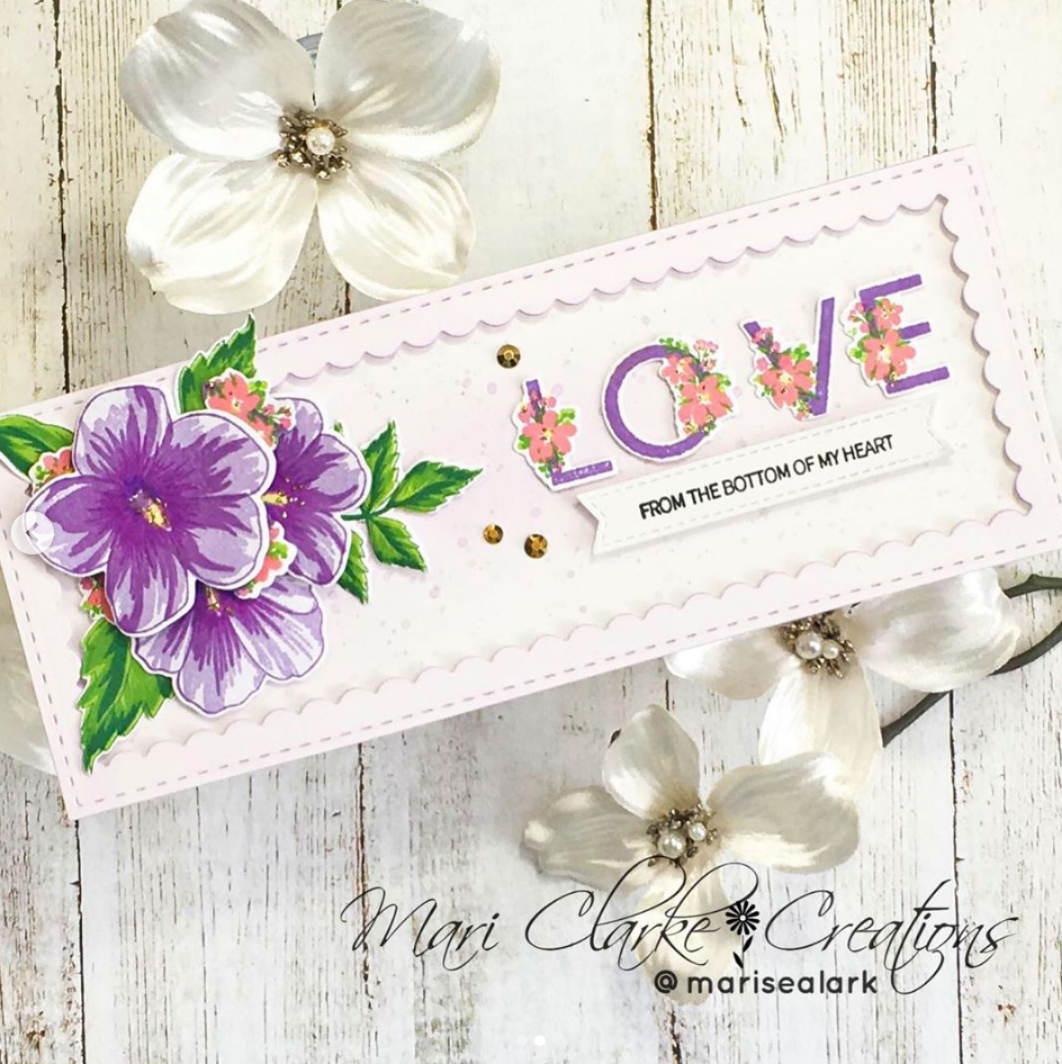 Spring Layered Alpha Stamps