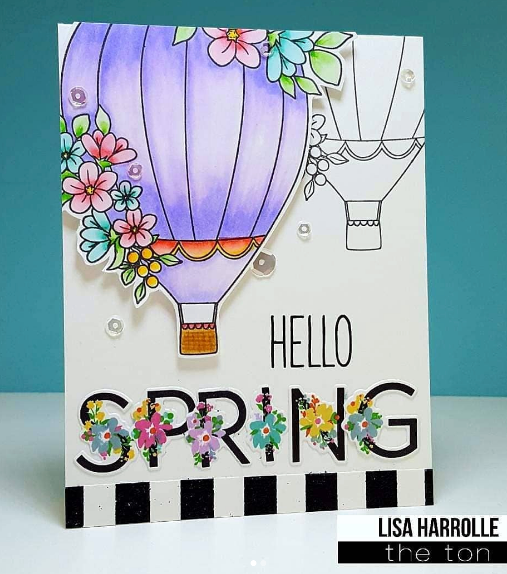 Spring Layered Alpha Stamps