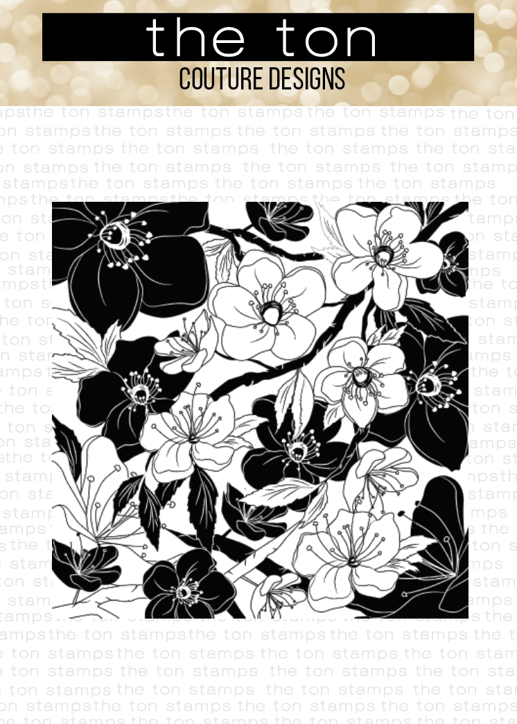 Cherry Blossom Garden Cling Background